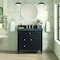 James Martin Vanities 36'' Single Vanity, Black Onyx w/ 3 CM Parisien Bleu Quartz Top 424-V36-BKO-3PBL - alternate 2